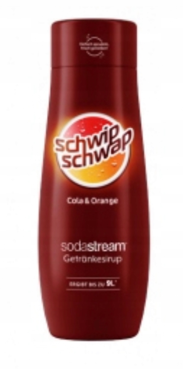 SYROP SODASTREAM SCHWIP SCHWAP COLA ORANGE 440 ML Kolor dominujący czerwony