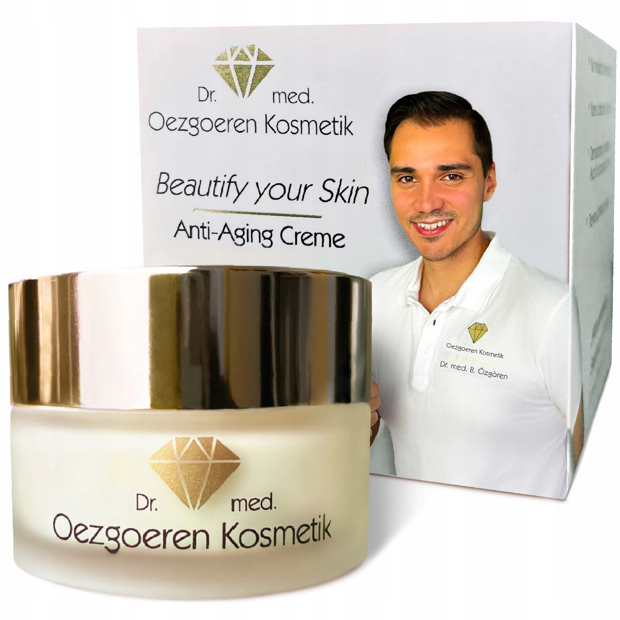 Denní a noční krém s kyselinou hyaluronovou a Q10 Dr Med Oezgoeren 50 ml
