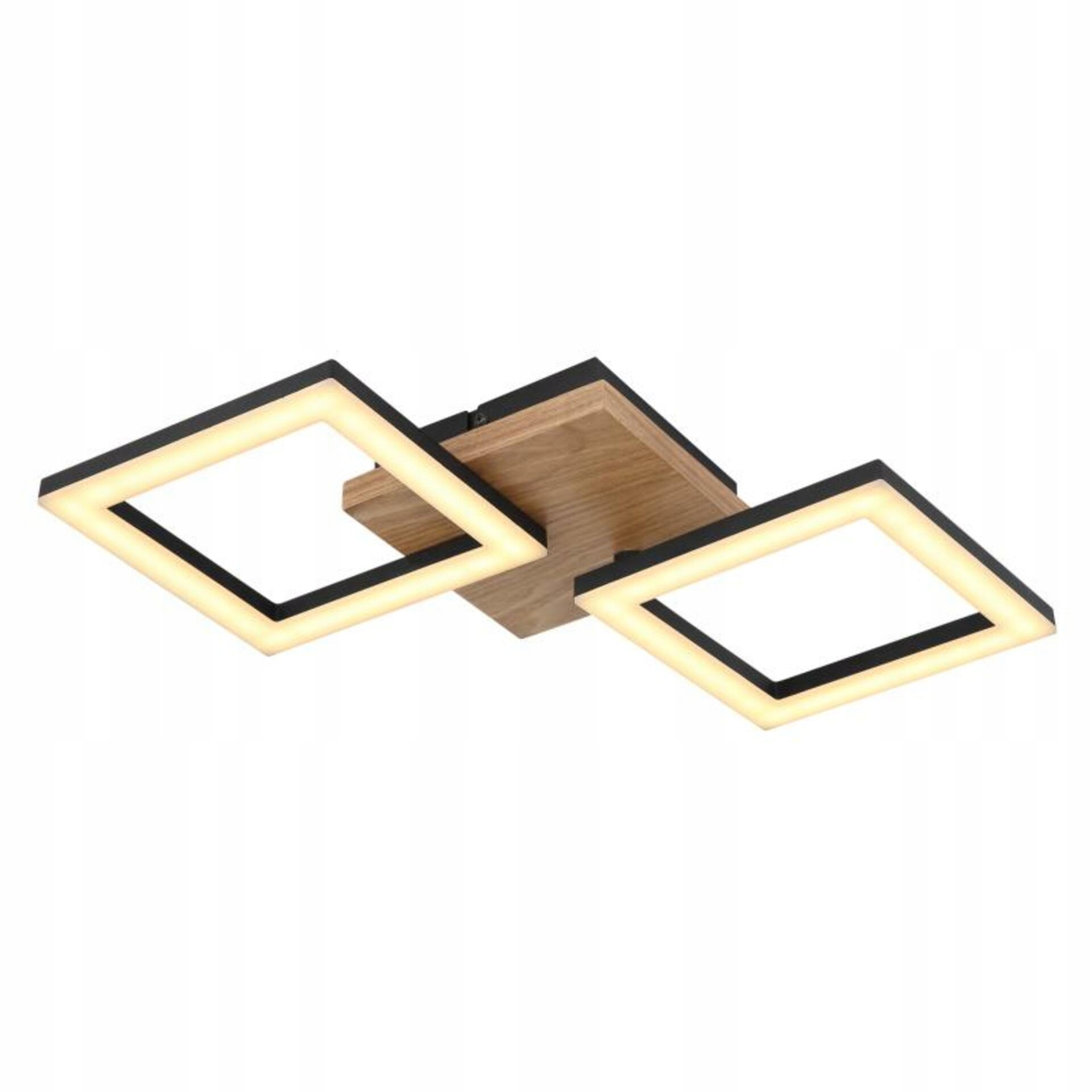 Stropné svietidlo Globo Kerry 18W Led čierna drevo 1200lm 3000K