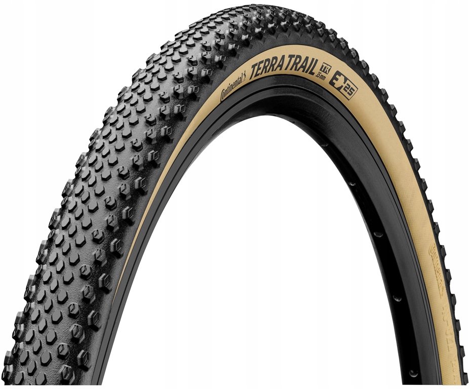 Opona rowerowa Continental Terra Trail 28 cali 35 mm Tl brązowa