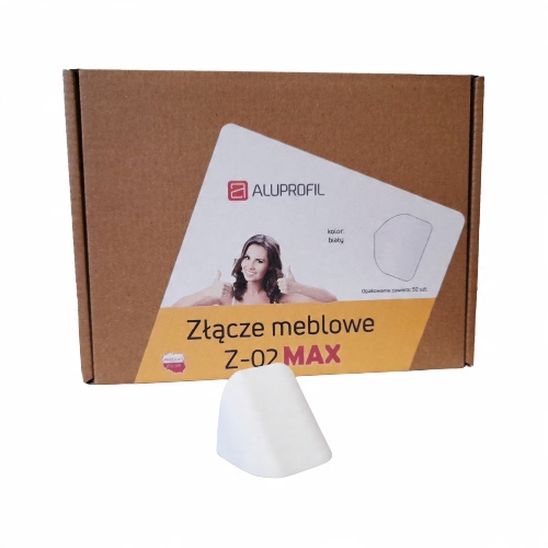 

Złącze meblowe Z-02 Max Białe 50 sztuk