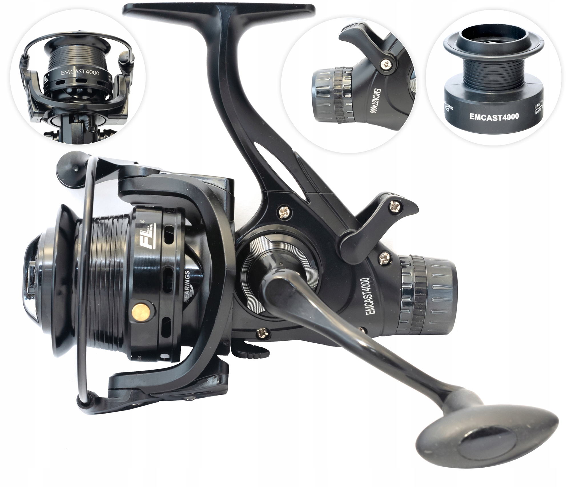 Kaprový Rybářský Naviják Fl Emcast 3000