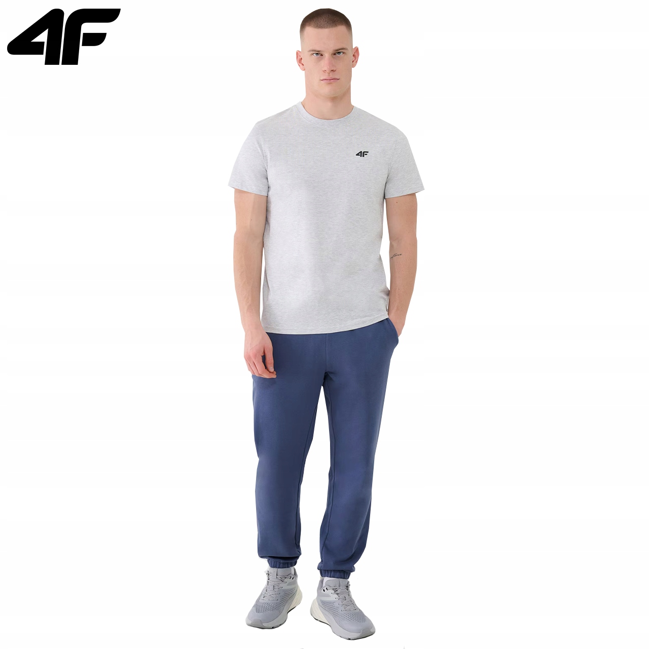 KOSZULKA MĘSKA 4F T-SHIRT BAWEŁNIANY PODKOSZULEK SPORTOWY CO DZIEŃ 2256 M Model TTSHM2256