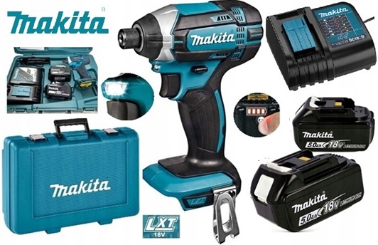 Makita DTD152RTJ 165Nm Lxt 18V DTD152 Udarowa 2x BL1850 DC18SD Kufer