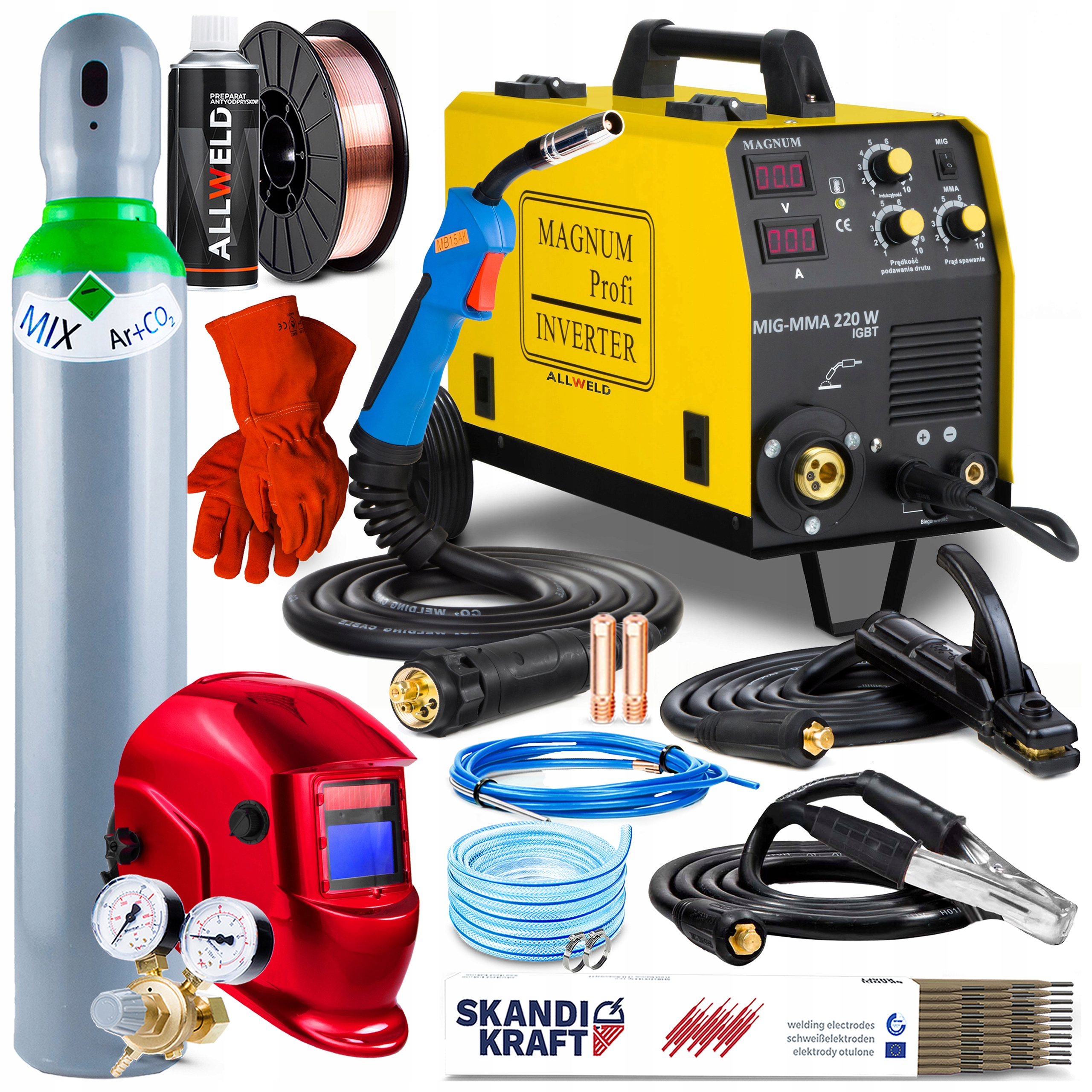 Invertorová Svářečka Magnum Mig 220W Mma Alu 200A 230V Igbt Sada