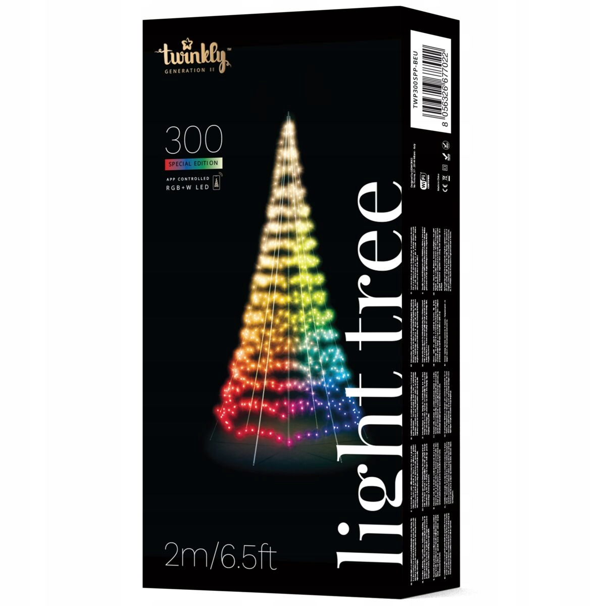 Twinkly Light Tree 300 RGB+W LED 2 m (TWP300SPPBEU) • Cena, Opinie