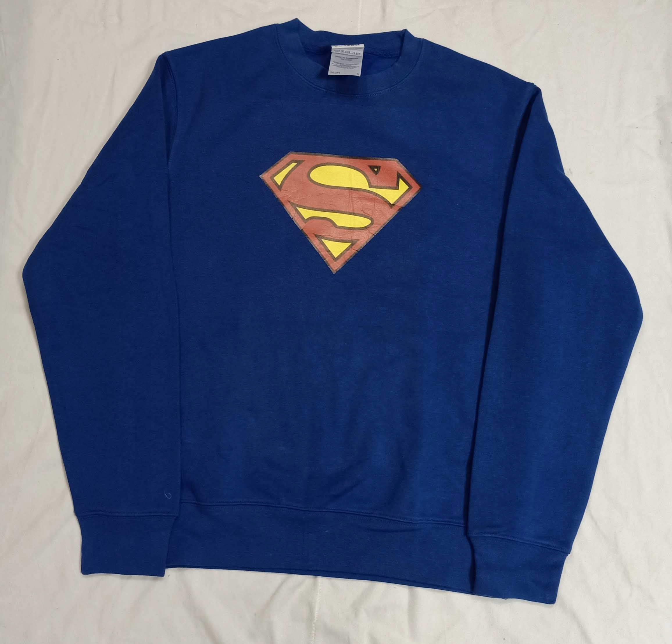 Mikina SUPERMAN modrá bez kapucne HIT! S P88