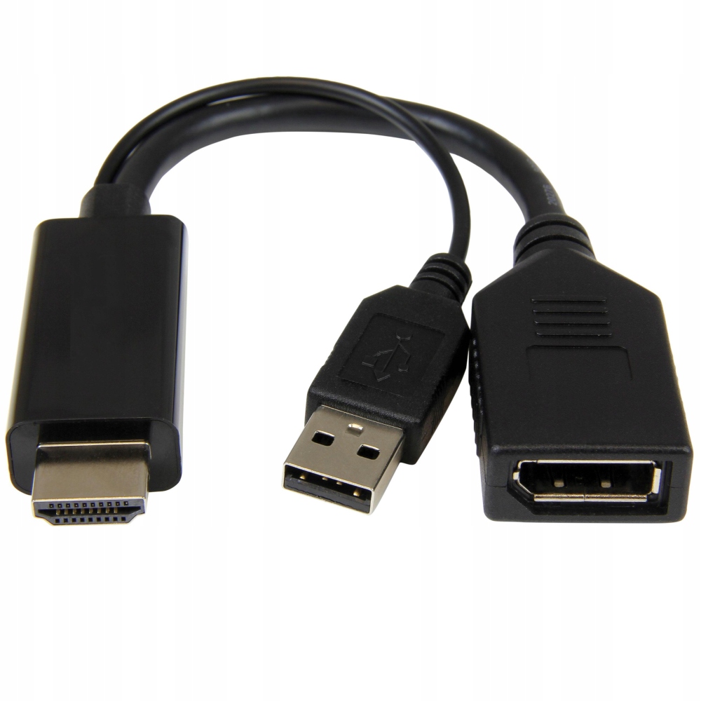 Adapter przejściówka Hdmi – DisplayPort Gembird 4K 30Hz Usb-a powered Łódź