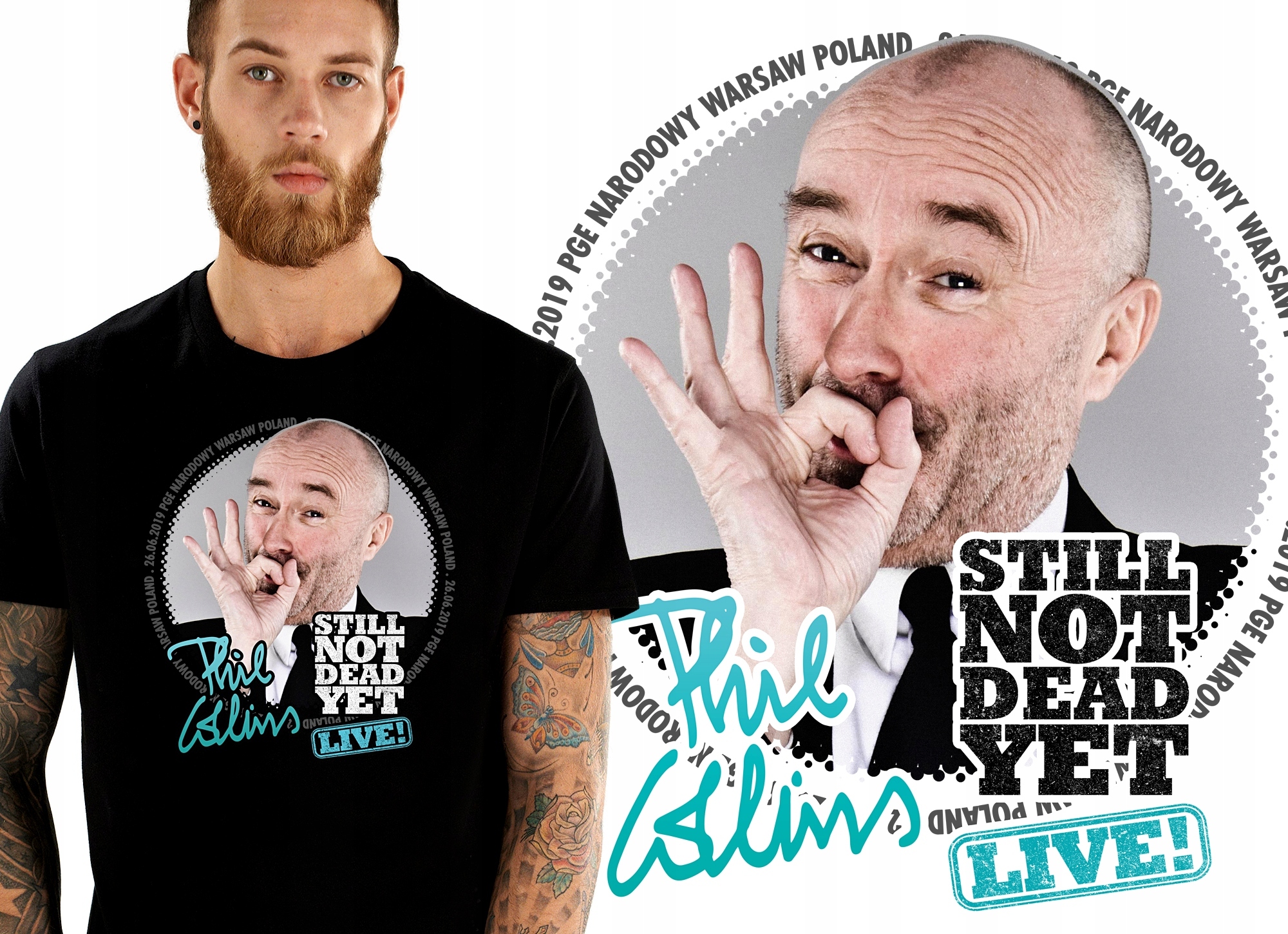 

Phil Collins Still Not Dead Yet Koszulka Męska S