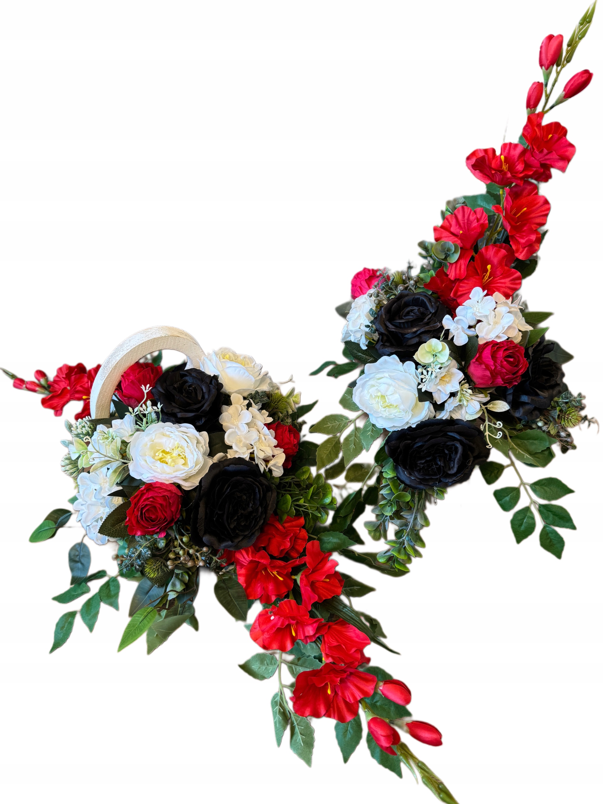 Kompozícia Dekorácia Komplet Na hrob, cintorín, Srdce