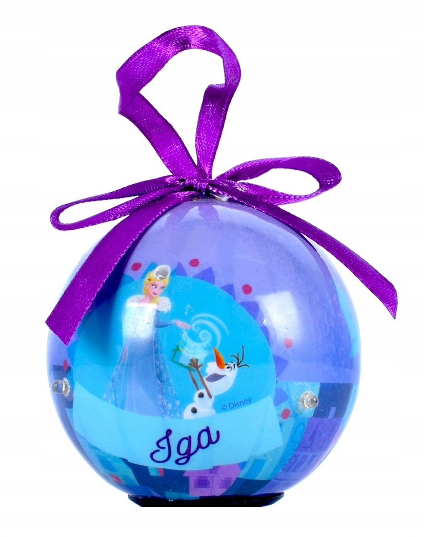 

Bombka Na Choinkę Led Nietłukąca Imienna Iga