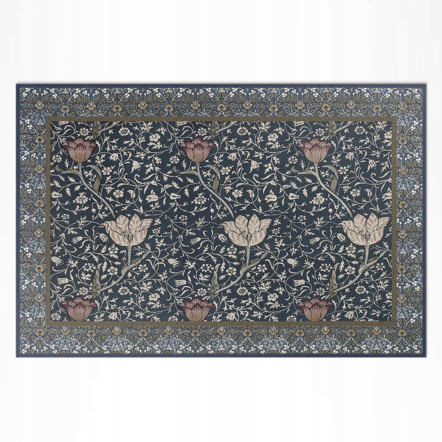 Dekoratívny terasový vinylový koberec Lúka kvetov William Morris 150x100 cm