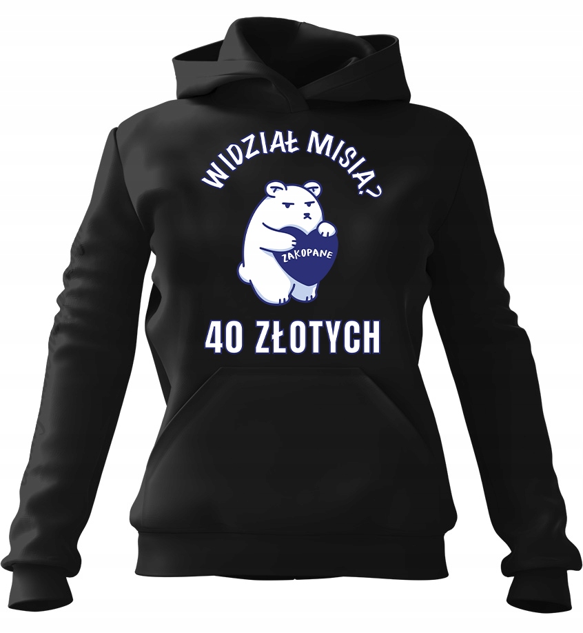 Dámská Mikina He s kapucí Teddy Bear černá M