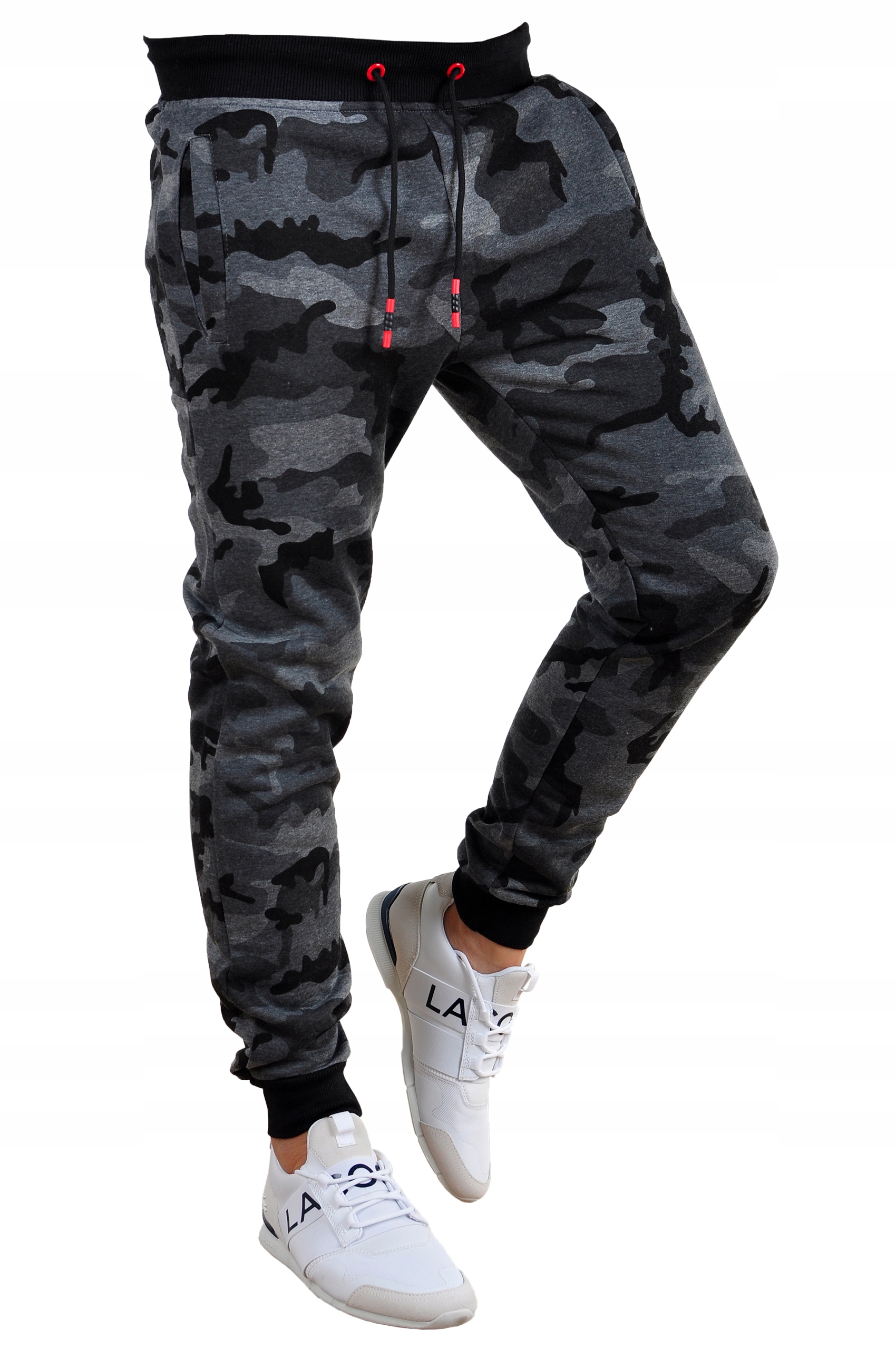 KZ15 r. 3XL MĘSKIE SPODNIE DRESOWE JOGGERY GŁADKIE Kolor szary