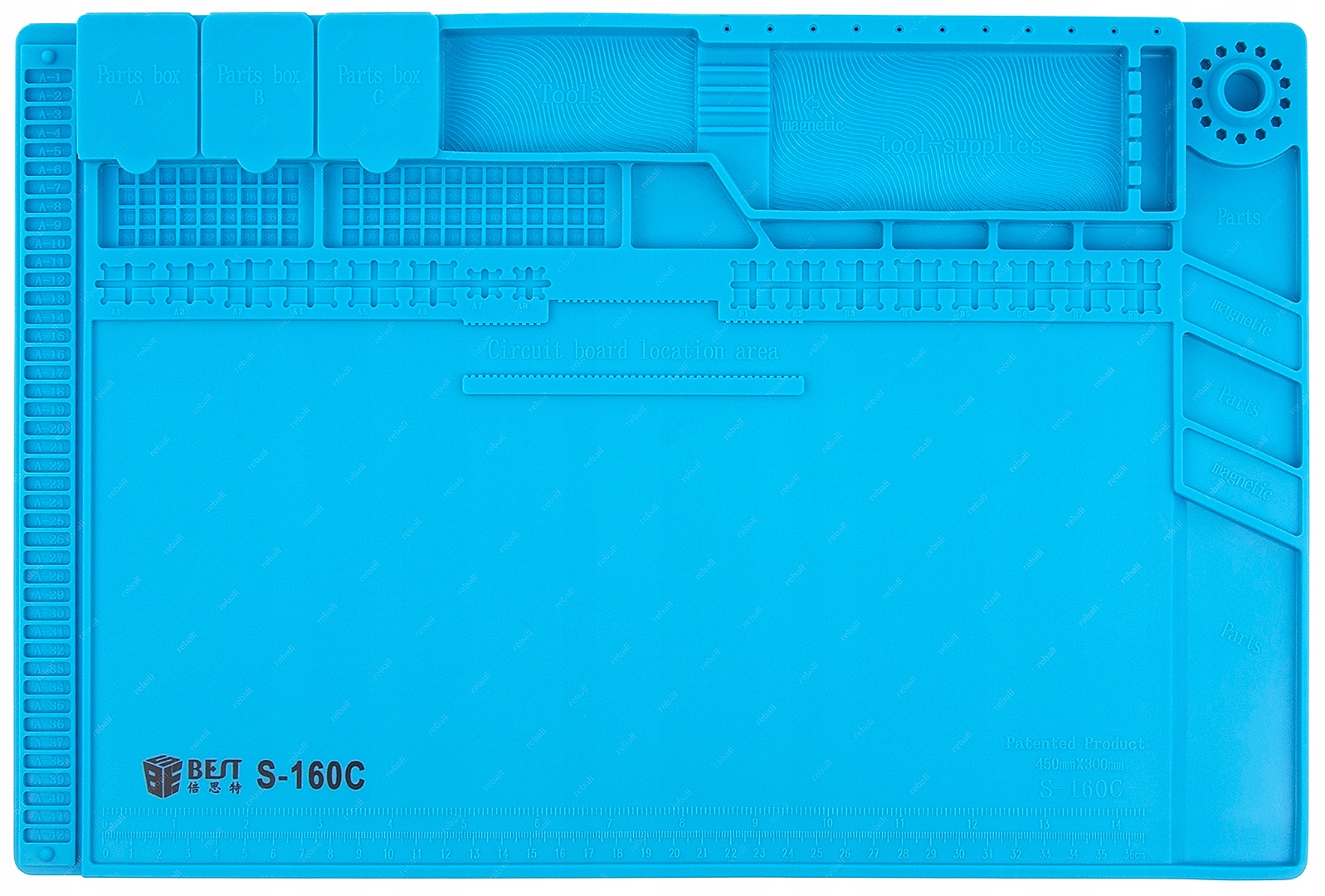 

Silikonowa Mata Do Lutowania Organizer Gruba S160C