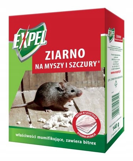 

Ziarno na myszy i szczury 140g Expel