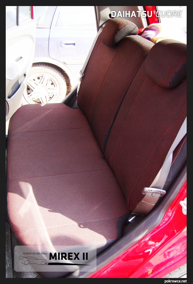 Pokrowce z tkanin tapicerskich Daihatsu Cuore Stan opakowania oryginalne