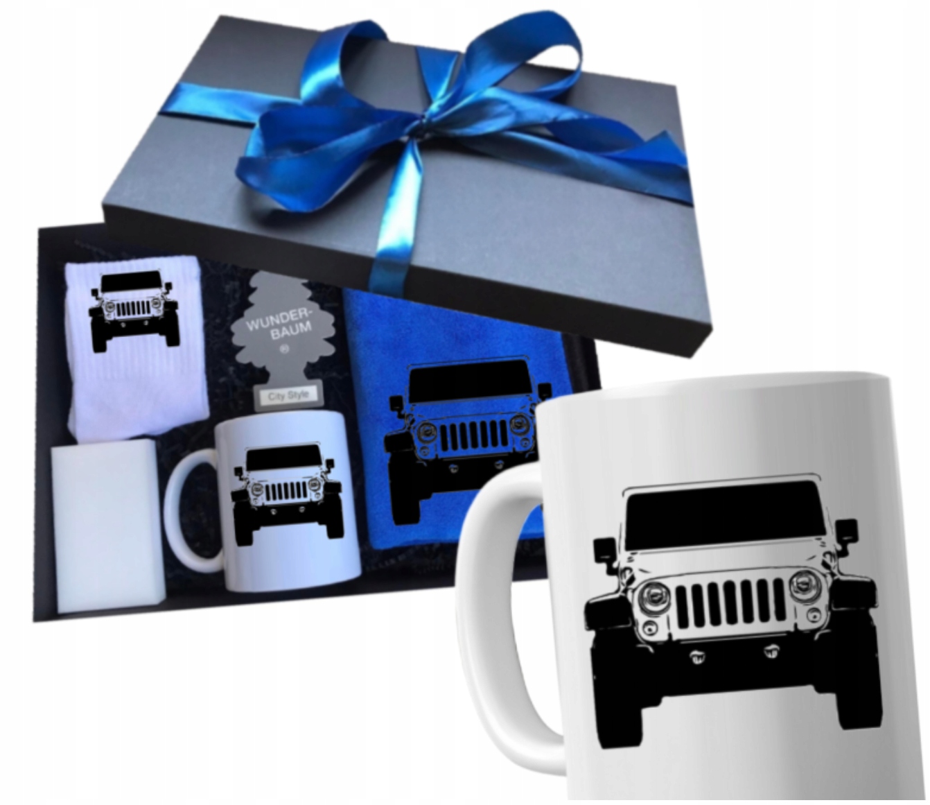 Sada Dárek k narozeninám hrnek pro řidiče auta Jeep pro kluka