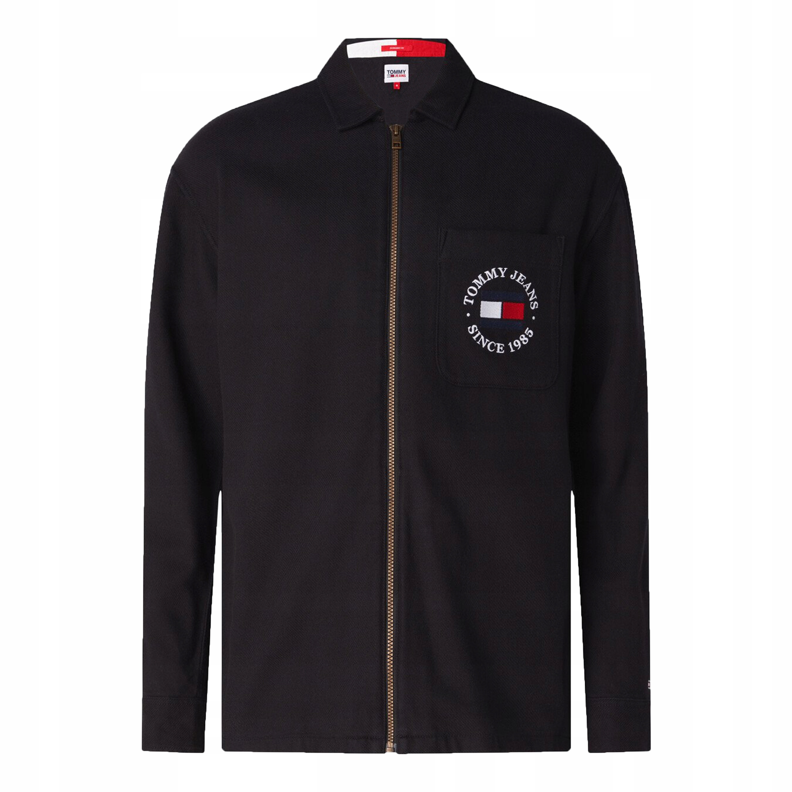 Kurtka, bluza męska Tommy Hilfiger Tjm Cotton Zip Thru Overshirt Black