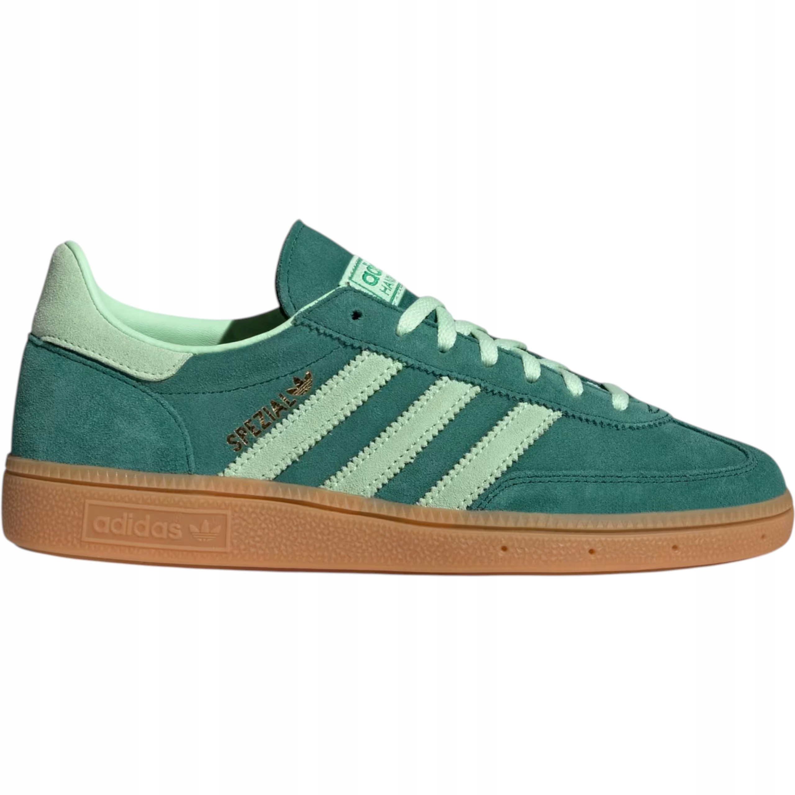 Unisexové boty Adidas Handball Spezial IE5896 zelené semišové retro 40