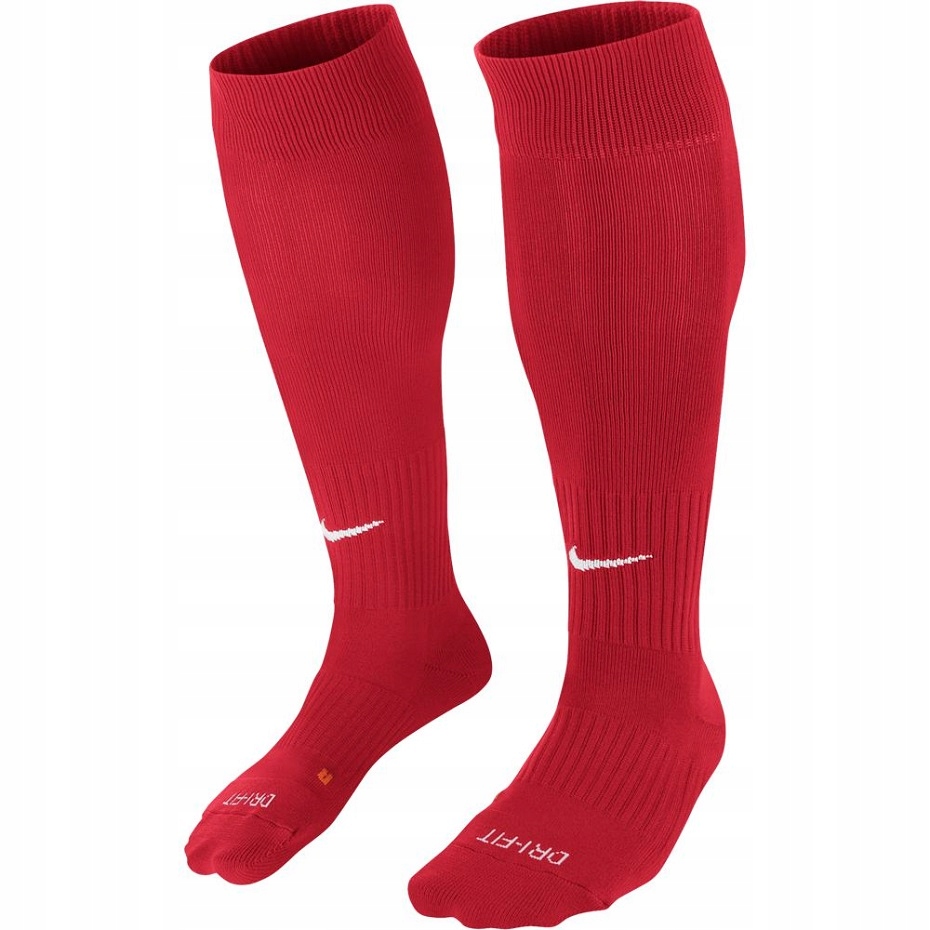 Getry, skarpety, piłkarskie Nike Classic II Cush Otc czerwone SX5 r. 31-35