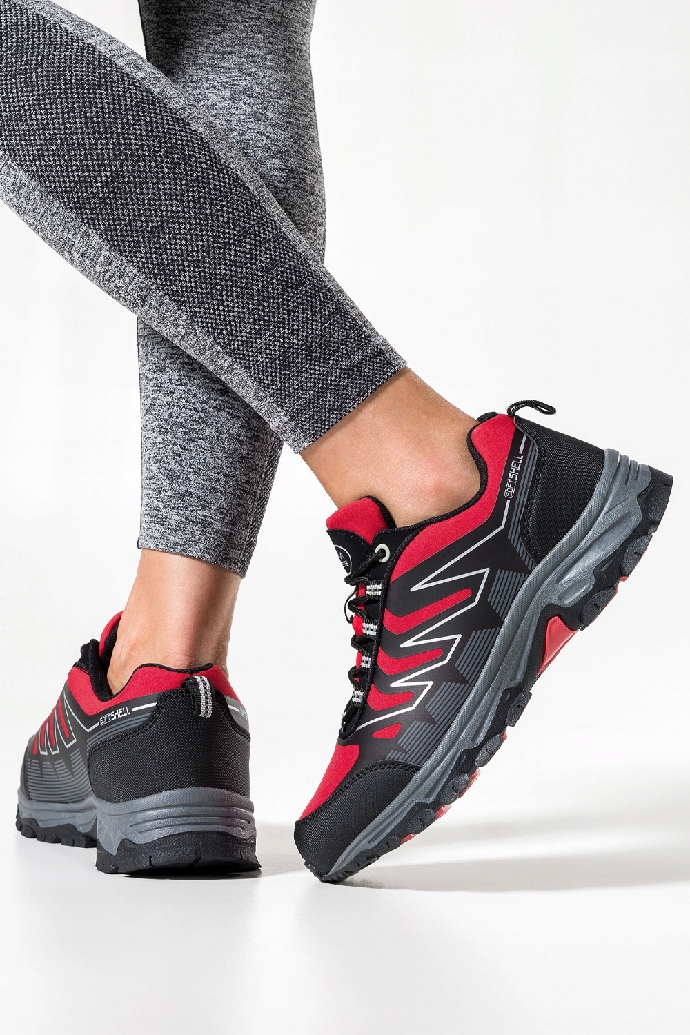 BUTY TREKKINGOWE DAMSKIE GÓRSKIE TURYSTYCZNE SPORTOWE SOFTSHELL LEKKIE r 41 Płeć kobieta