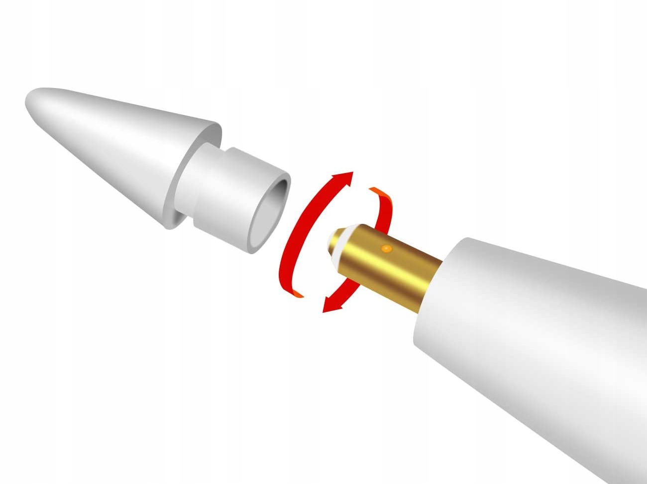 наконечники для стилуса APPLE PENCIL 1/2 TIP Type Stylus tip
