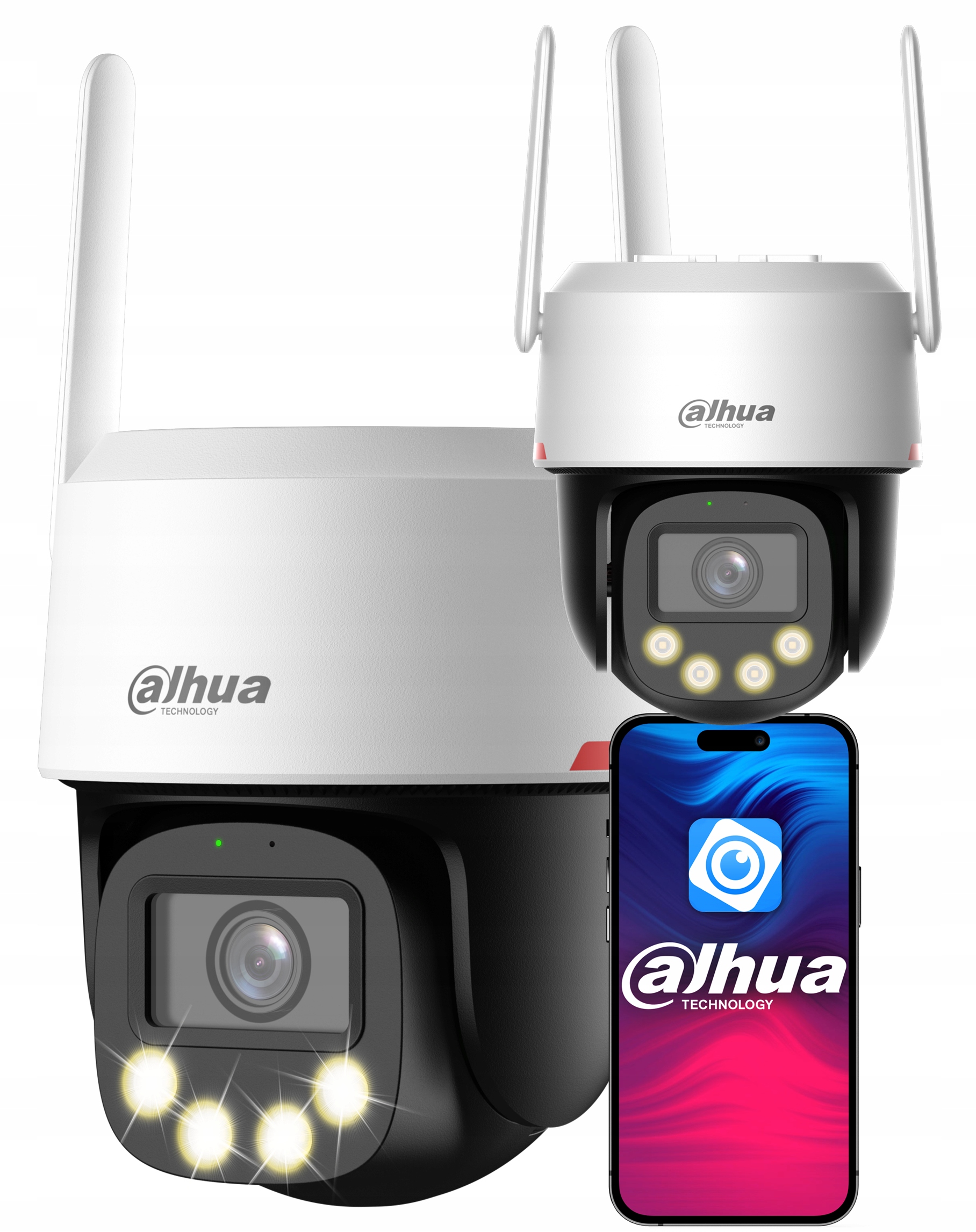 Otočná kamera WiFi 5MPx 3K Dahua P5F-PV-PRO WizColor Vonkajšia Led Ai