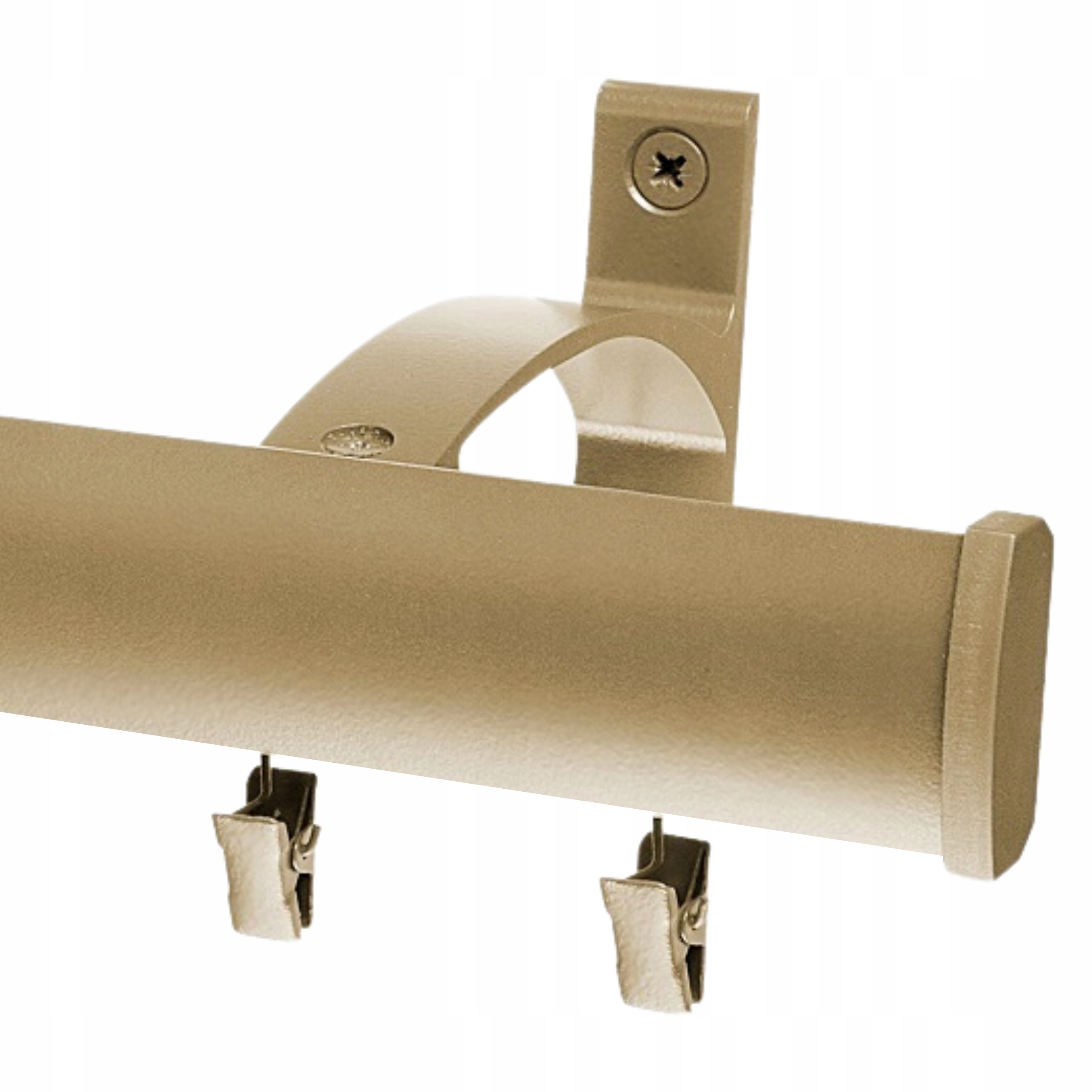 Garnýž Zaoblený Stropní Kovový 500 CM Kompletní S Žabkami Nebo Špendlíky