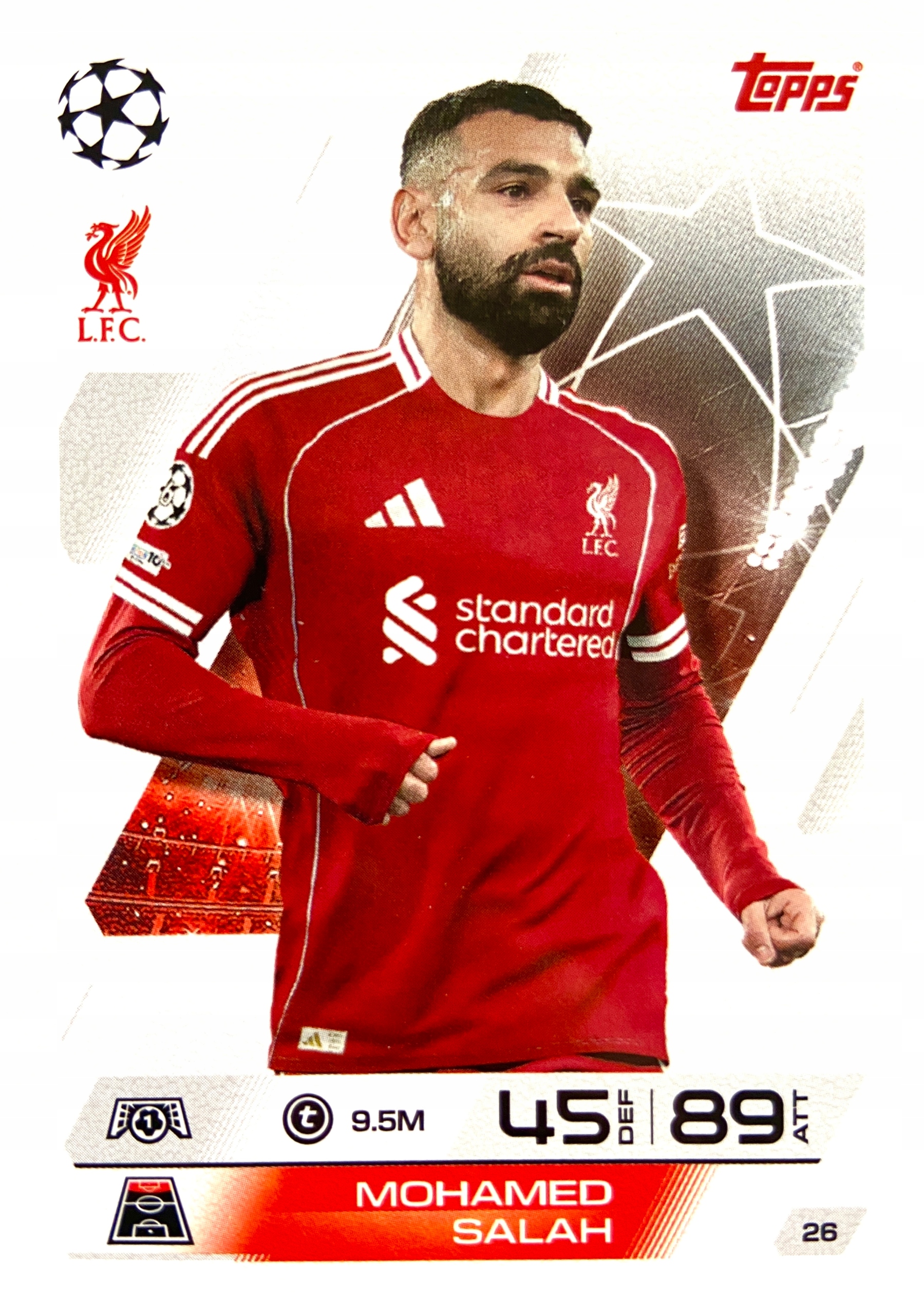Match Attax Ucl 2025/26 2026 26 Mohamed Salah Liverpool