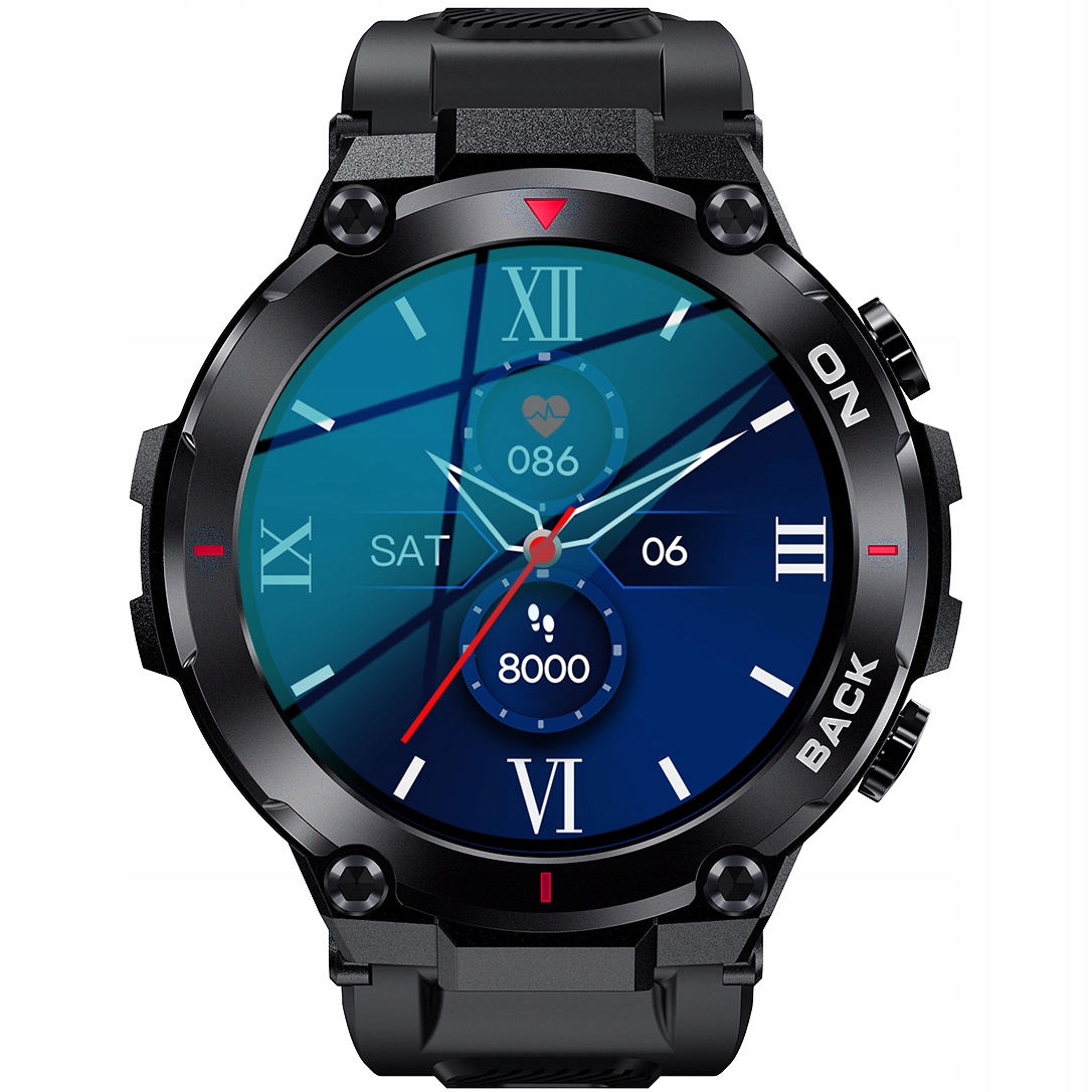 Smartwatch GRAVITY GT8-1 CZARNY Męski TĘTNO KALORIE SEN ROZMOWY BT PL SEN EAN (GTIN) 5900148044421