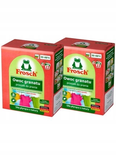Levně Frosch Ekologický prášek na praní Granátové jablko 2,9 kg Bio (44 praní)