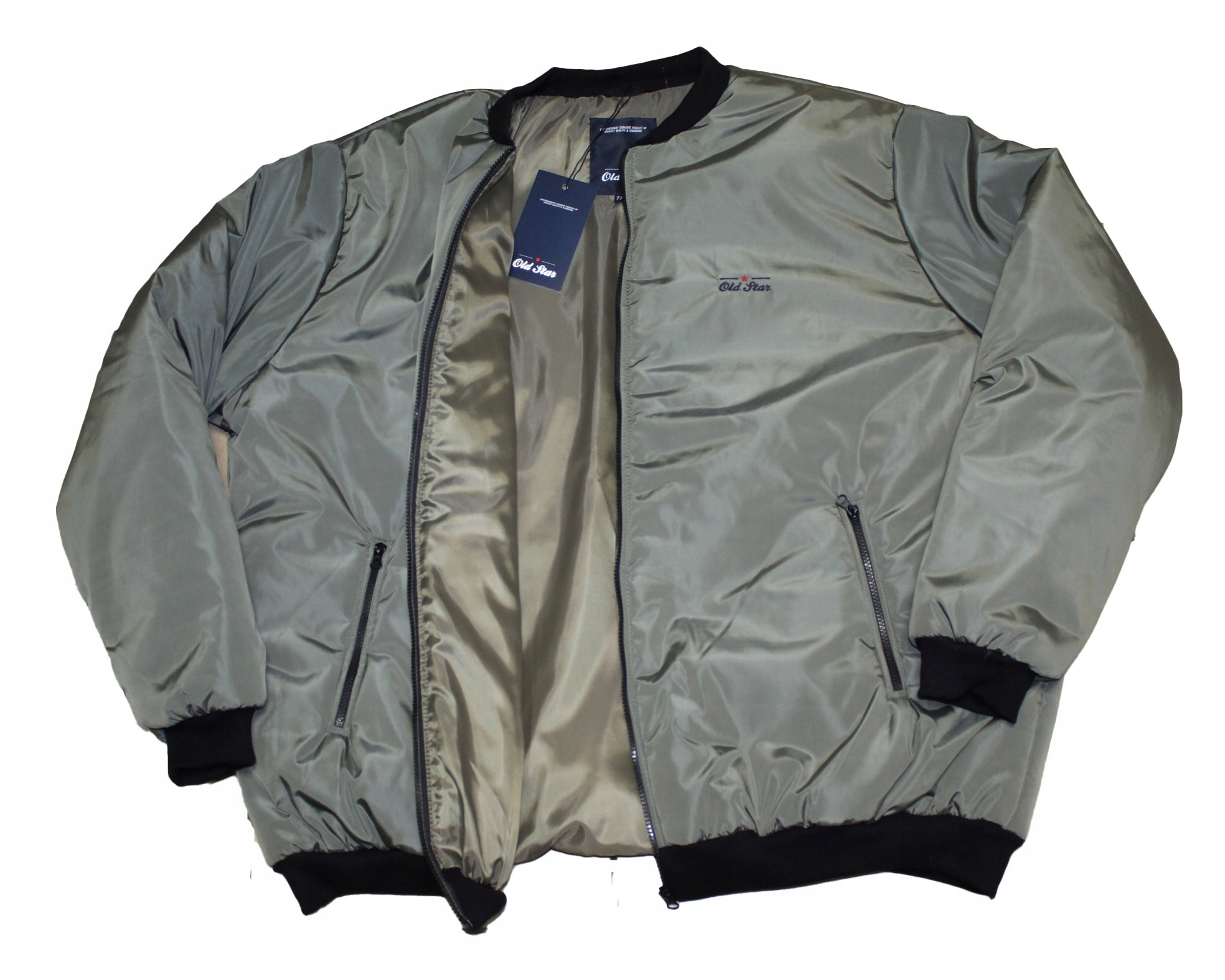 2XL Velká bunda Old Star Baseball Olivová baseballová bunda