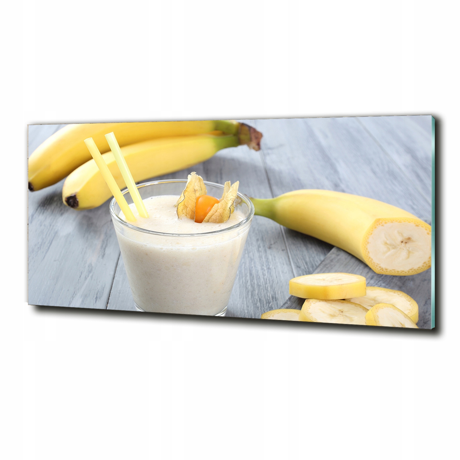 

Foto szklany na ścianę obraz Bananowy koktajl