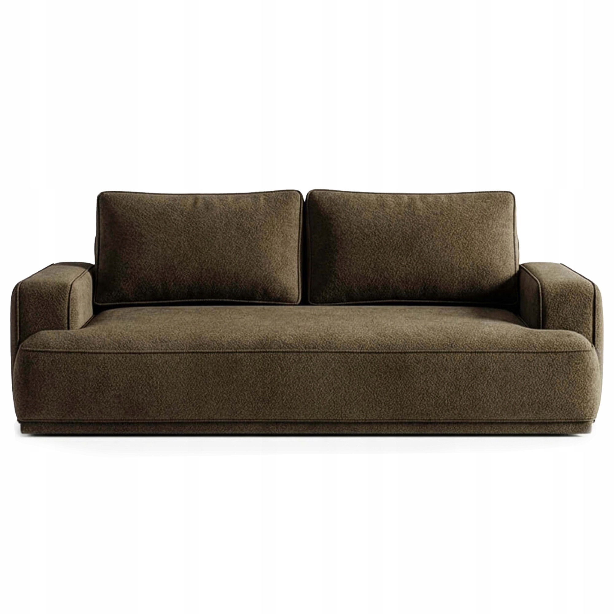 Kanapa Rozkładana z Funkcją Spania Sofa Dwuosobowa Do Salon Brązowa Camelia