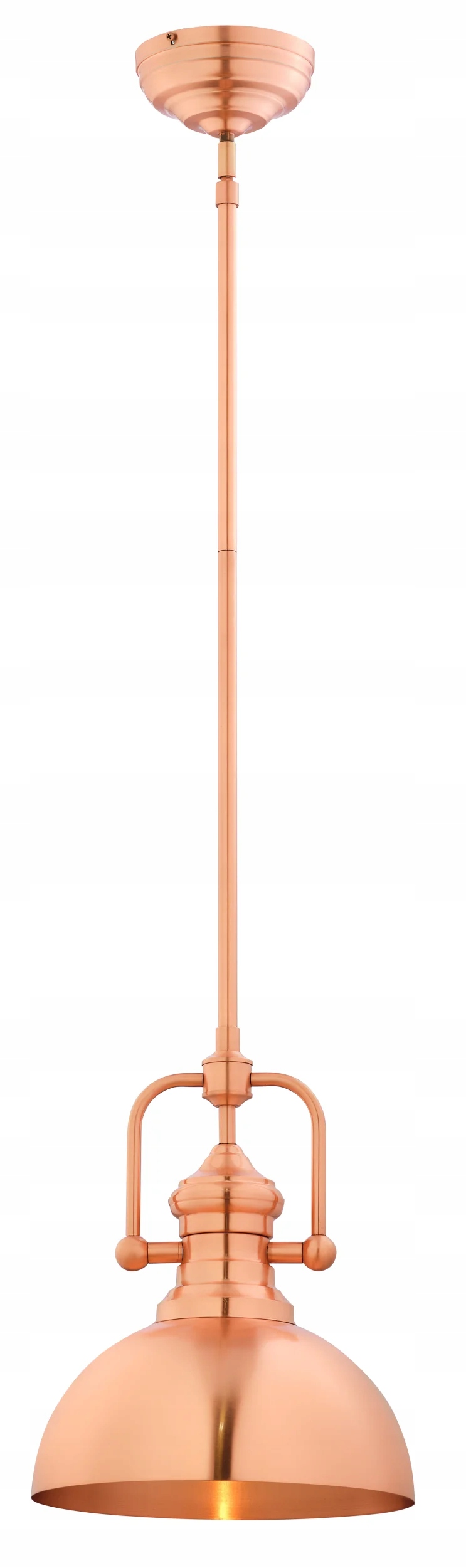 Jupiter Závesná lampa medená 1xE27 15W Platino Industriálna