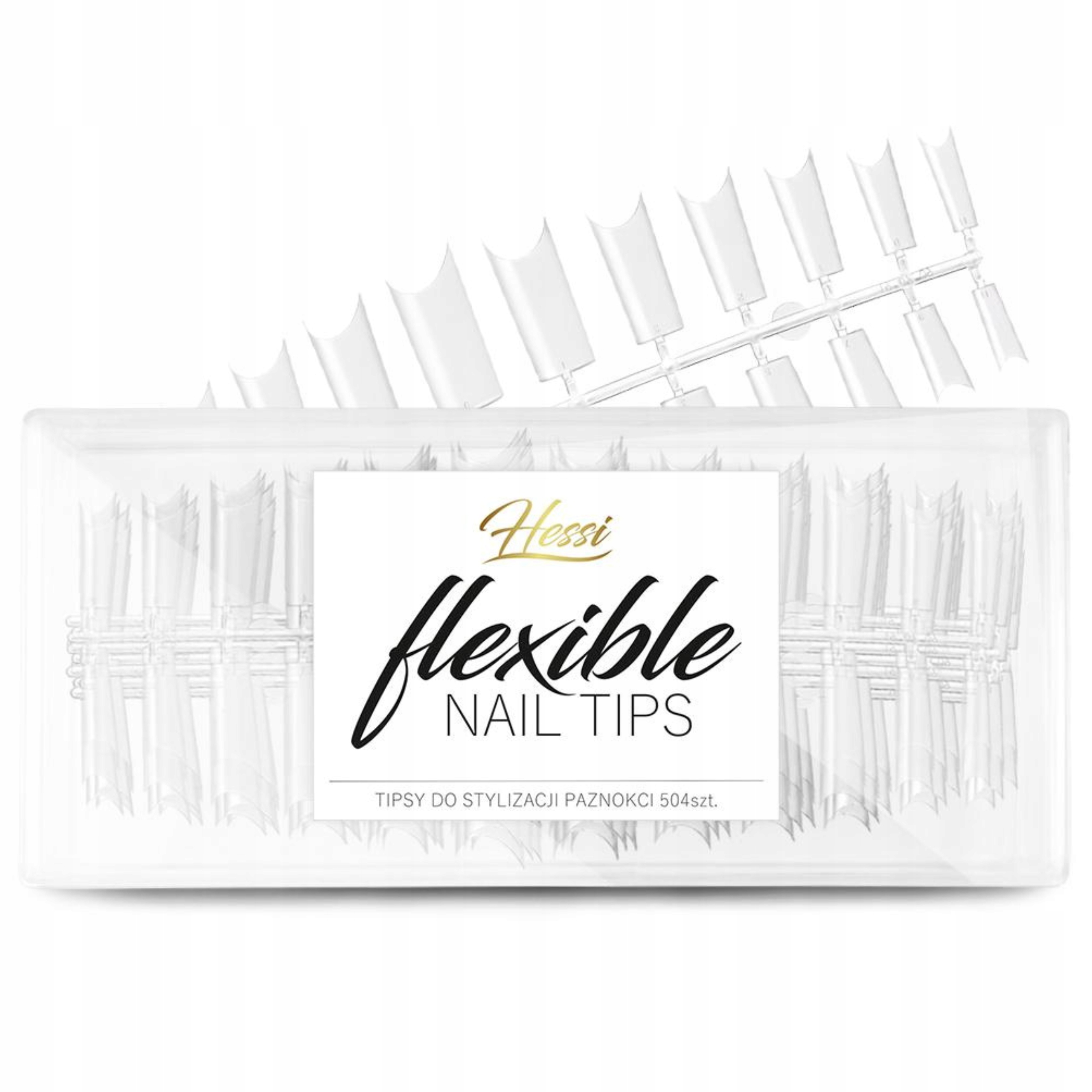 HESSI TIPSY TUNELOWE KWADRATOWE PRZEZROCZYSTE 504 SZT. - 12 ROZMIARÓW