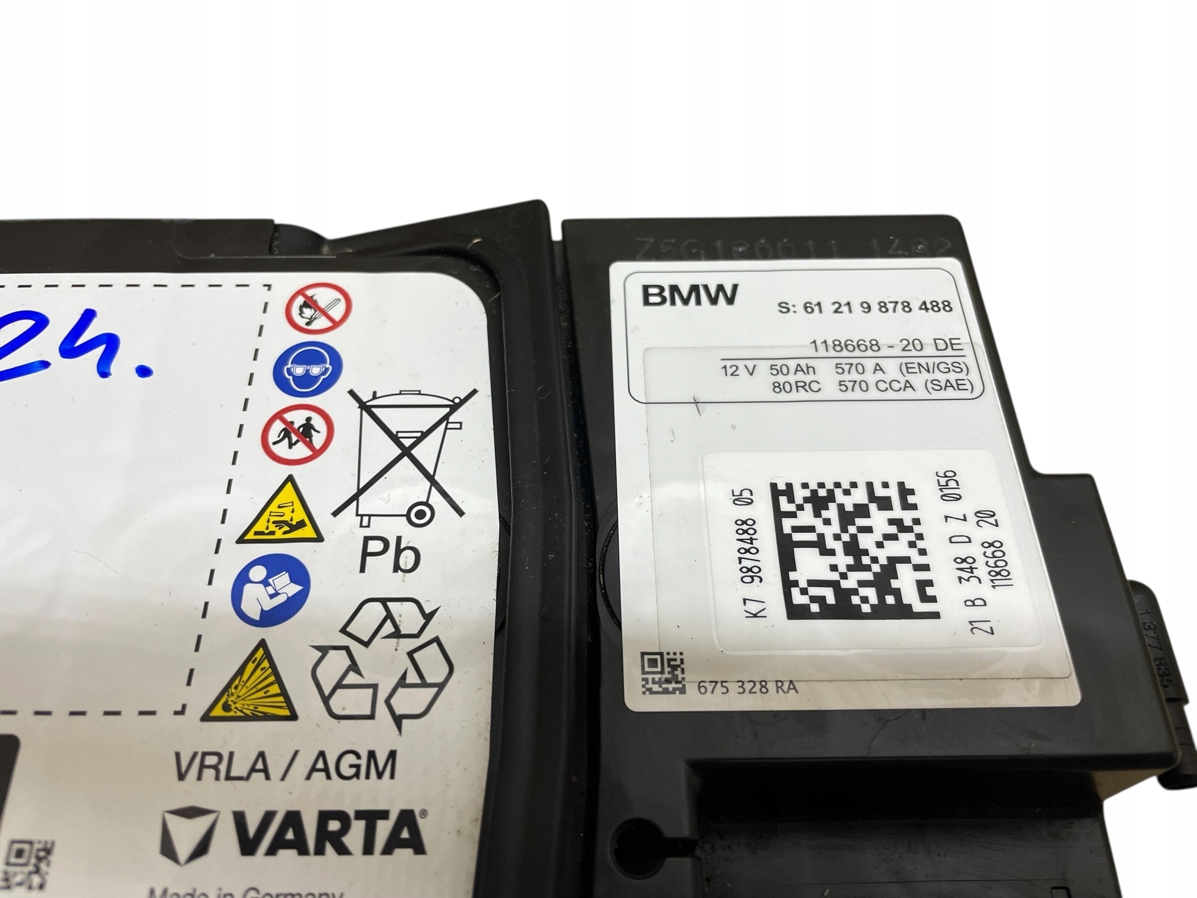 AKUMULATOR AGM START-STOP 12V 50AH 570A BMW / MINI 2021R Original
