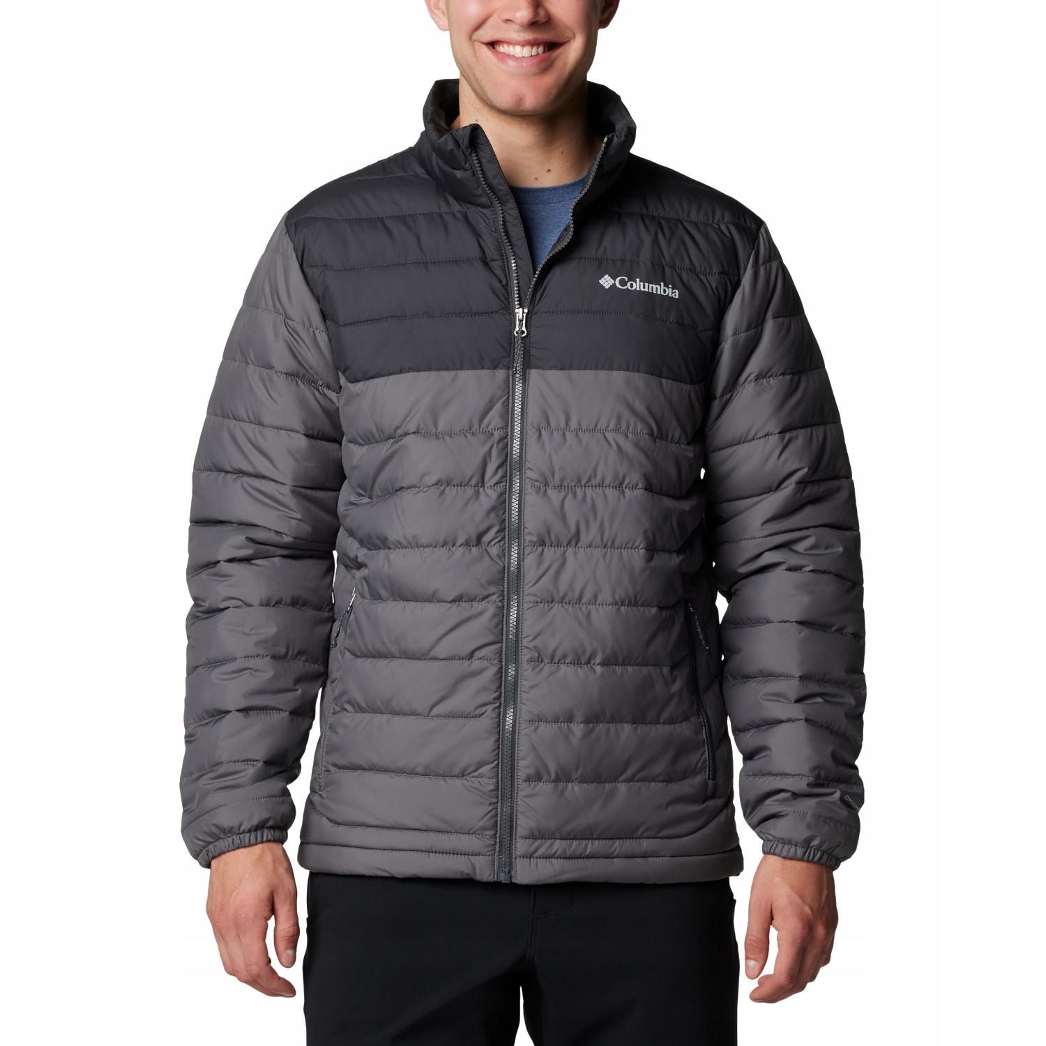 Columbia Powder Lite II Jacket (L) Pánská bunda Polyester Šedá