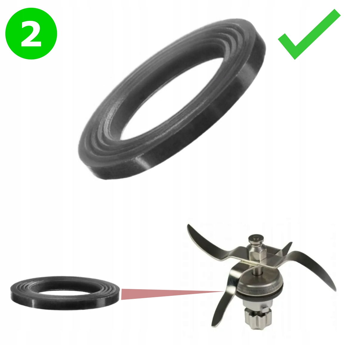 Oryginalna uszczelka do noża / naczynia do SIlverCrest Monsieur Cuisine Marka SilverCrest