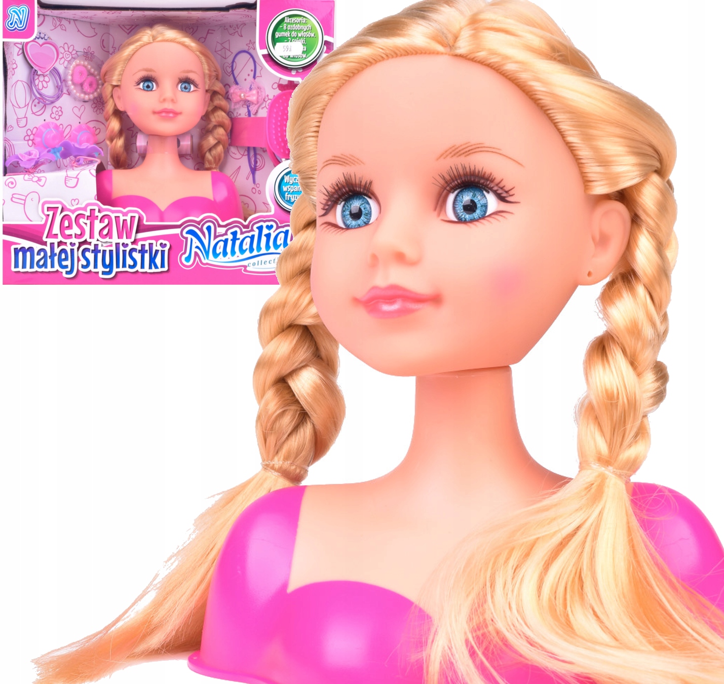 

Głowa Do STYLiZACJI Czesania Natalia XL+ akcesoria