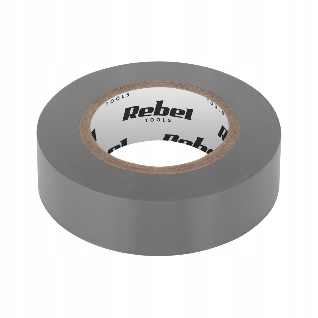 Taśma izolacyjna klejąca Rebel (0,13 mm x 19 mm x 10 yd) szara