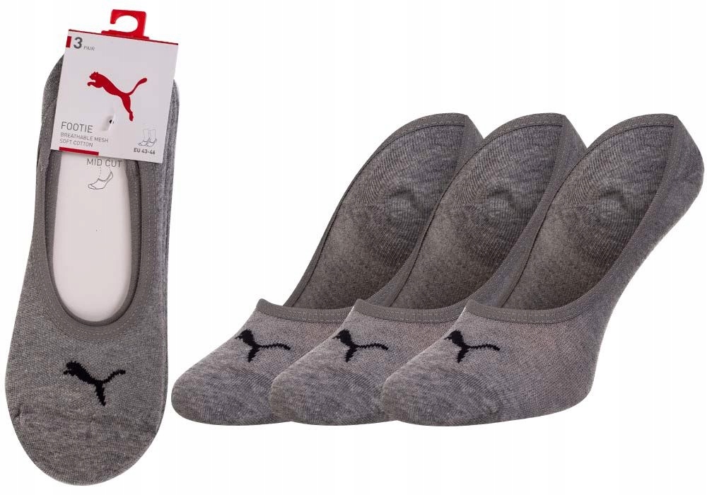 

Puma Skarpetki Mikrostopki Footie 3P Grey R:43-46
