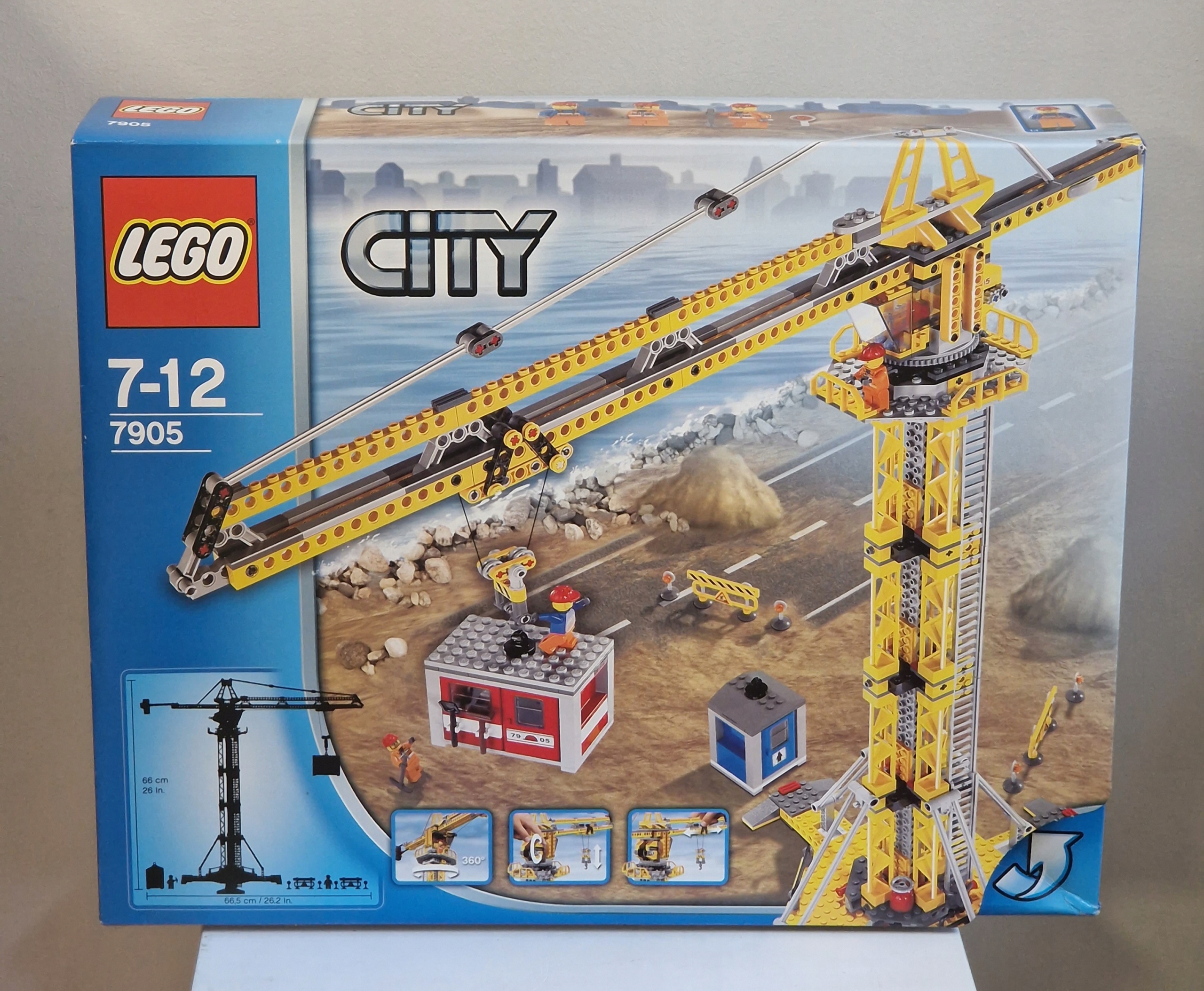 Lego 7905 City Żuraw Budowlany Dźwig Budowa