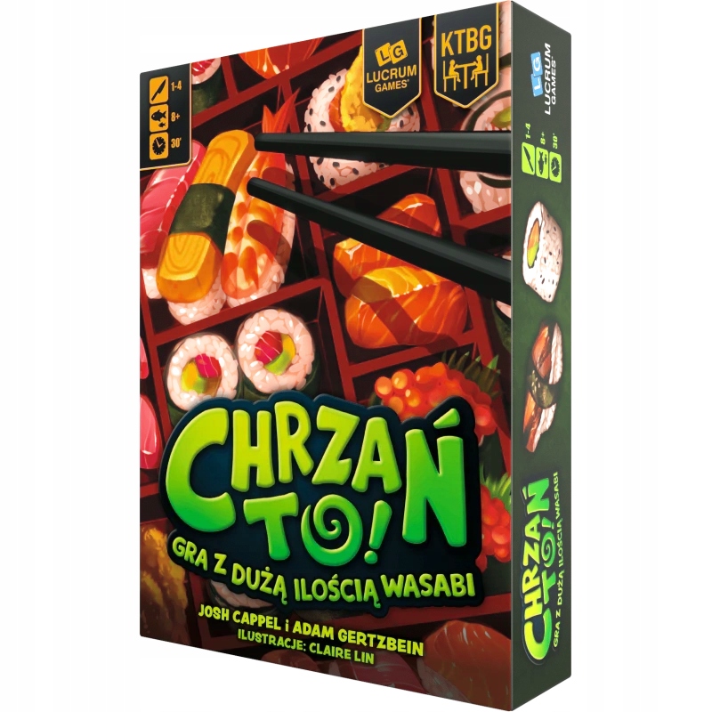 Gra planszowa Chrzań to Rodzinna rób Sushi zestawy Wasabi 8+ Lucrum Games
