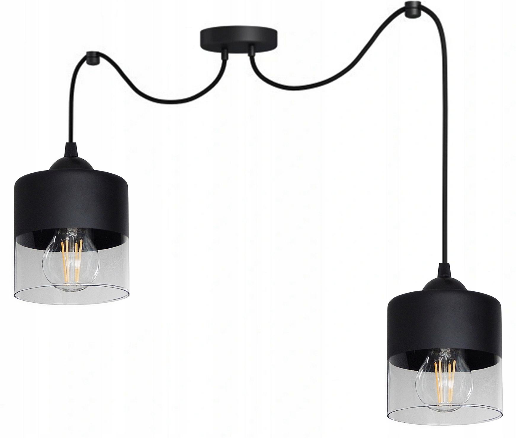 Lampa Wisząca Sufitowa Żyrandol Plafon Pająk 2CS E27 Led Loft Kuchnia Hol