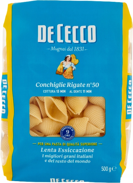 Levně Těstoviny italský mušle Pasta di Semola Conchiglie n. 50 500 g De Cecco