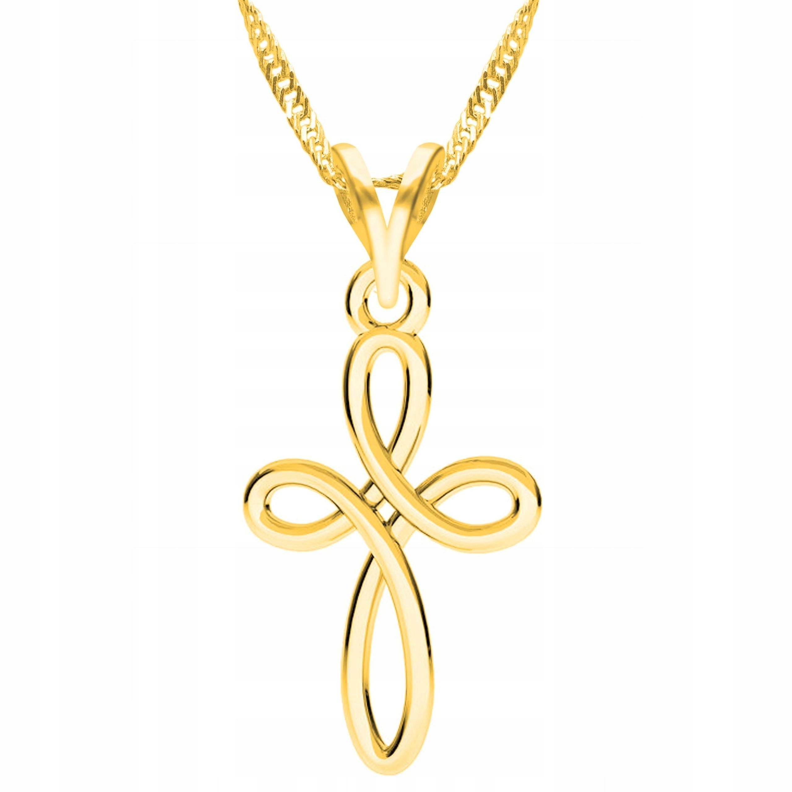 Zlatý náhrdelník s křížkem křížek Stříbro 925