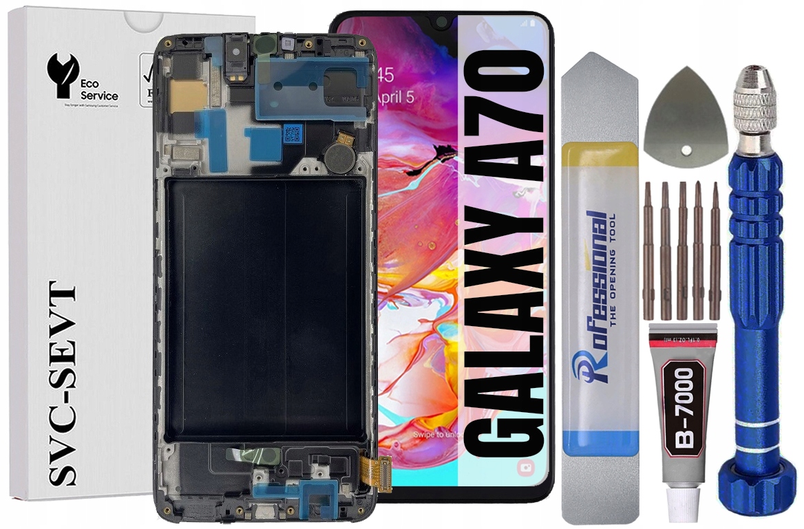 Displej Pro Samsung Galaxy A70 A705 Originál Oem Obrazovka +rámeček