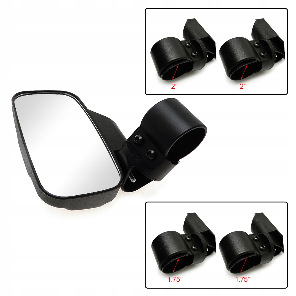 Lusterka wsteczne UTV komplet z mocowaniem 1,75" i 2" Producent X-ATV